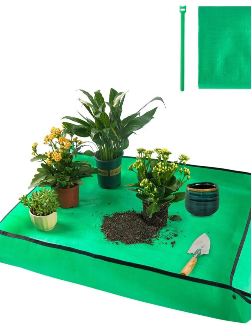 39.5" X 31.5" Large Repotting Mat for Indoor Plants Transplanting and Dirt Contr
